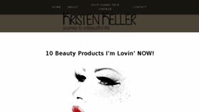 What Kristenkeller.com website looked like in 2018 (5 years ago)