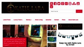 What Katielara.com website looked like in 2018 (5 years ago)