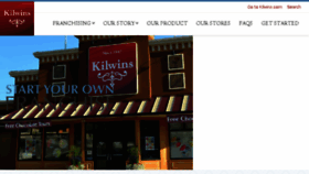 What Kilwinsfranchise.com website looked like in 2018 (5 years ago)