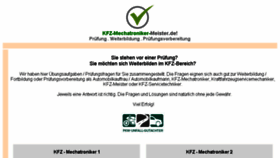 What Kfz-mechatroniker-meister.de website looked like in 2018 (5 years ago)