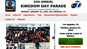 What Kingdomdayparade.org website looked like in 2018 (5 years ago)