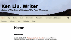 What Kenliu.name website looked like in 2018 (5 years ago)