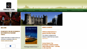 What Kilkennycastle.ie website looked like in 2018 (5 years ago)