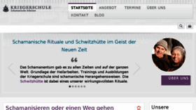 What Kriegerschule.de website looked like in 2018 (5 years ago)