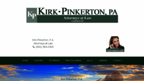 What Kirkpinkerton.com website looked like in 2018 (6 years ago)