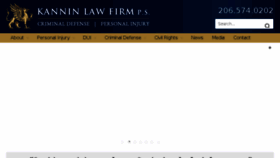 What Kanninlaw.com website looked like in 2018 (5 years ago)