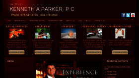 What Kenparker.com website looked like in 2018 (5 years ago)