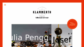 What Klammerth.at website looked like in 2018 (5 years ago)