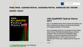What Klezmore-vienna.at website looked like in 2018 (5 years ago)