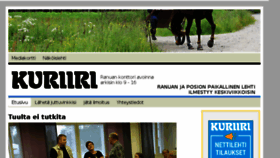 What Kuriirilehti.fi website looked like in 2018 (5 years ago)