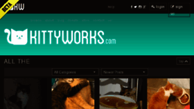 What Kittyworks.com website looked like in 2018 (5 years ago)