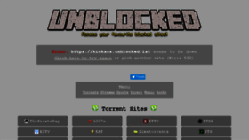 What Kickass.unblocked.la website looked like in 2018 (5 years ago)