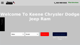 What Keenechryslerjeepdodge.com website looked like in 2018 (5 years ago)