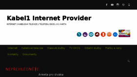 What Kabel1.cz website looked like in 2018 (5 years ago)