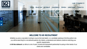 What Krrecruitment.com website looked like in 2018 (5 years ago)