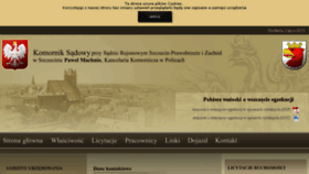 What Komornik-police.pl website looked like in 2018 (5 years ago)