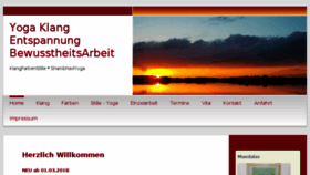 What Klangfarbenstille.de website looked like in 2018 (5 years ago)