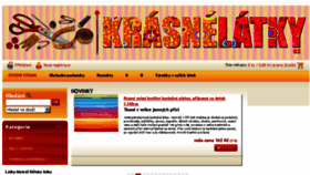 What Krasnelatky.cz website looked like in 2018 (5 years ago)