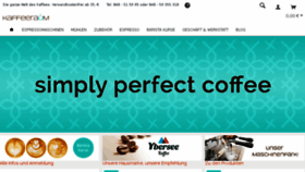 What Kaffeeraum.com website looked like in 2018 (7 years ago)