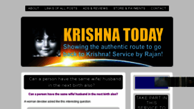 What Krishnatoday.com website looked like in 2018 (5 years ago)