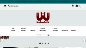 What Kokofolk.pl website looked like in 2018 (5 years ago)