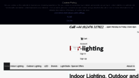 What Keslighting.co.uk website looked like in 2018 (7 years ago)