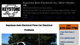 What Keystoneautoelectrical.com website looked like in 2018 (5 years ago)