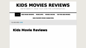 What Kidsmoviesreviews.com website looked like in 2018 (5 years ago)