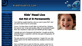 What Kidsheadlice.com website looked like in 2018 (5 years ago)