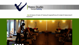 What Koerpertraining.net website looked like in 2018 (7 years ago)
