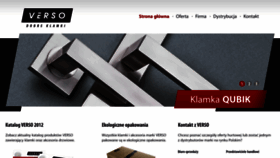 What Klamki-verso.pl website looked like in 2018 (5 years ago)