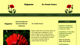 What Kristin-peters.de website looked like in 2018 (6 years ago)