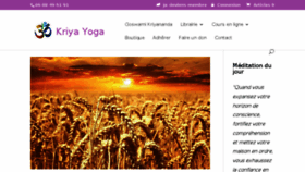 What Kriyayoga.fr website looked like in 2018 (5 years ago)
