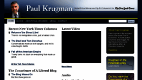 What Krugmanonline.com website looked like in 2018 (5 years ago)