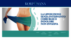 What Korposana.it website looked like in 2018 (5 years ago)