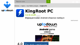 What Kingroot.tr.uptodown.com website looked like in 2018 (5 years ago)