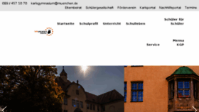 What Karlsgymnasium.org website looked like in 2018 (5 years ago)