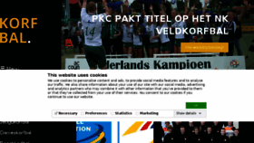 What Korfbal.nl website looked like in 2018 (5 years ago)