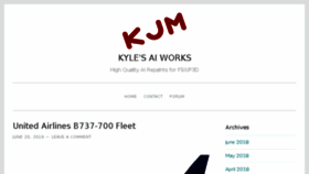 What Kyles-ai-works.com website looked like in 2018 (5 years ago)