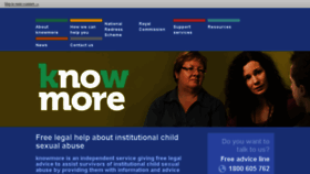 What Knowmore.org.au website looked like in 2018 (5 years ago)