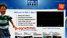 What Kidznsport.com.au website looked like in 2018 (5 years ago)