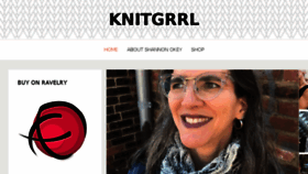 What Knitgrrl.com website looked like in 2018 (5 years ago)