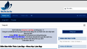 What Khoahoclamdep.com website looked like in 2018 (5 years ago)