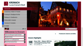 What Kronach.de website looked like in 2018 (5 years ago)
