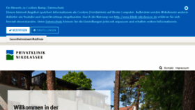 What Klinik-nikolassee.de website looked like in 2018 (7 years ago)