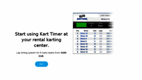 What Kart-timer.com website looked like in 2018 (5 years ago)