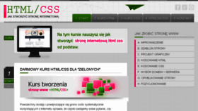 What Kurshtmlcss.pl website looked like in 2018 (5 years ago)