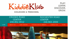 What Kiddieklub.com website looked like in 2018 (5 years ago)