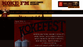 What Kokefm.com website looked like in 2018 (5 years ago)