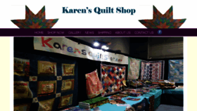 What Karensquiltshop.com website looked like in 2018 (5 years ago)